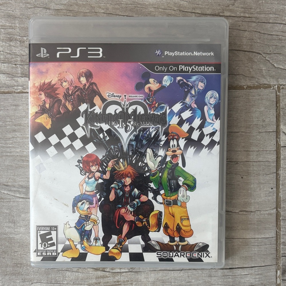 Sony PS3 Kingdom Hearts Video Game - Black and White Cover